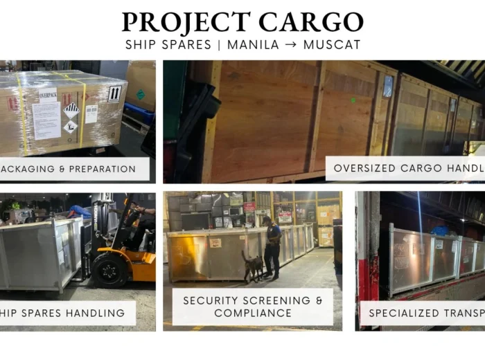 Project Cargo Ship Spares Manila Muscat